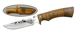 Охотничий нож Юнкер Ворсма 65Х13 гравировка ручная работа